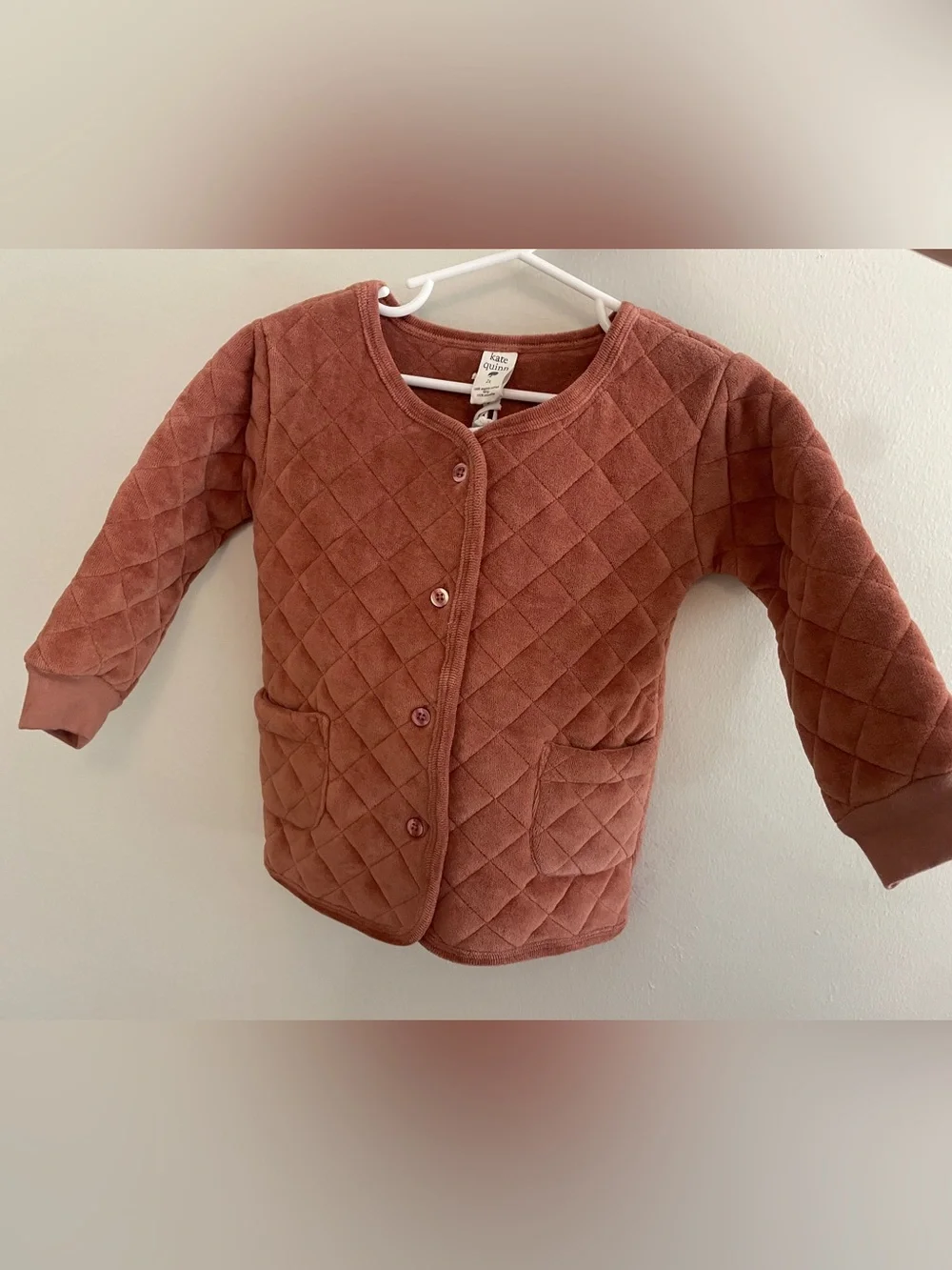 NWT Kate Quinn quilted velour jacket, 2t